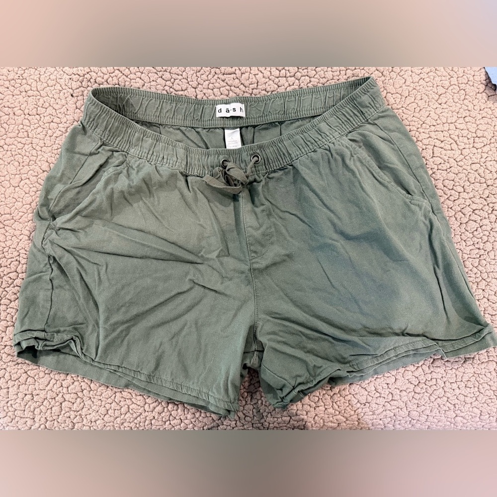 Dash Women's Olive Athletic Shorts